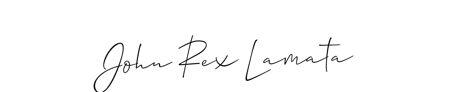 Allison_Script is a professional signature style that is perfect for those who want to add a touch of class to their signature. It is also a great choice for those who want to make their signature more unique. Get John Rex Lamata name to fancy signature for free. John Rex Lamata signature style 2 images and pictures png