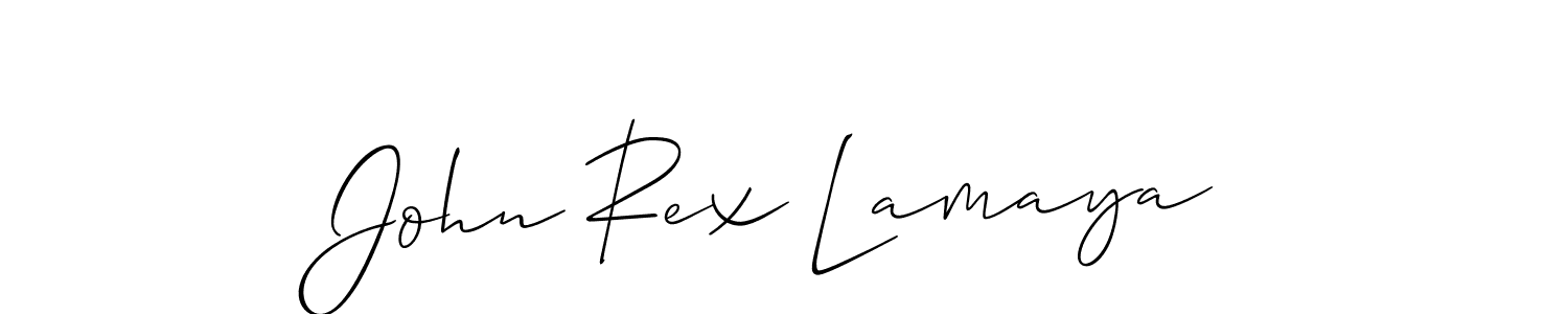 Create a beautiful signature design for name John Rex Lamaya. With this signature (Allison_Script) fonts, you can make a handwritten signature for free. John Rex Lamaya signature style 2 images and pictures png
