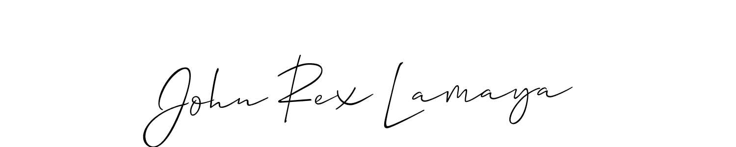 Also You can easily find your signature by using the search form. We will create John Rex Lamaya name handwritten signature images for you free of cost using Allison_Script sign style. John Rex Lamaya signature style 2 images and pictures png