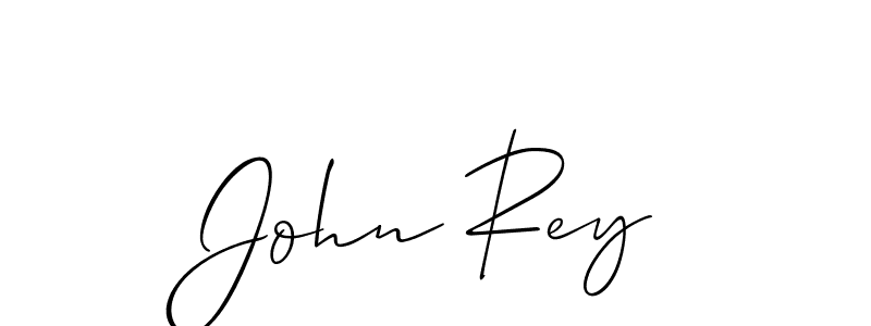 How to make John Rey signature? Allison_Script is a professional autograph style. Create handwritten signature for John Rey name. John Rey signature style 2 images and pictures png