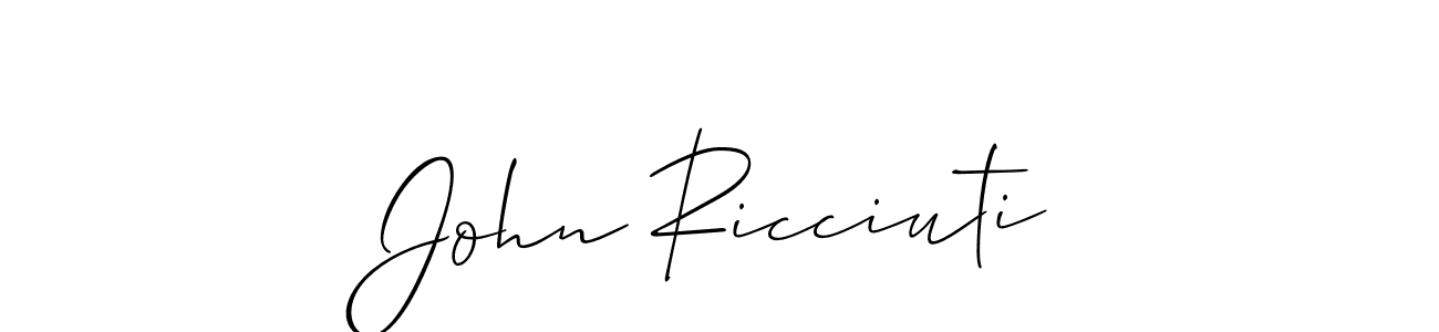 Allison_Script is a professional signature style that is perfect for those who want to add a touch of class to their signature. It is also a great choice for those who want to make their signature more unique. Get John Ricciuti name to fancy signature for free. John Ricciuti signature style 2 images and pictures png