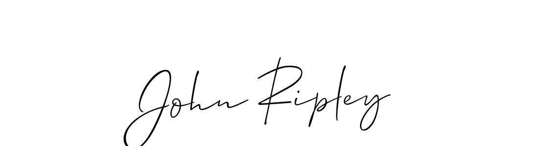 The best way (Allison_Script) to make a short signature is to pick only two or three words in your name. The name John Ripley include a total of six letters. For converting this name. John Ripley signature style 2 images and pictures png