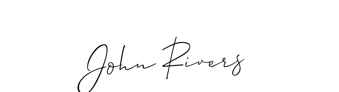 Also we have John Rivers name is the best signature style. Create professional handwritten signature collection using Allison_Script autograph style. John Rivers signature style 2 images and pictures png