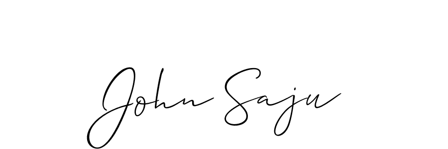 Make a beautiful signature design for name John Saju. With this signature (Allison_Script) style, you can create a handwritten signature for free. John Saju signature style 2 images and pictures png