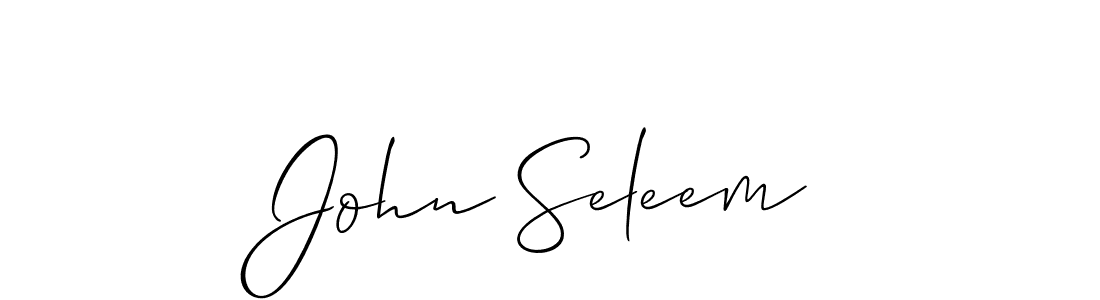 Best and Professional Signature Style for John Seleem. Allison_Script Best Signature Style Collection. John Seleem signature style 2 images and pictures png