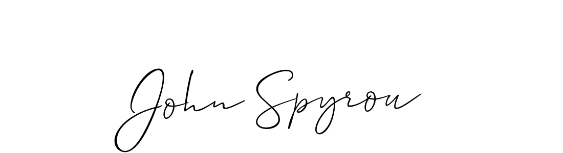 Similarly Allison_Script is the best handwritten signature design. Signature creator online .You can use it as an online autograph creator for name John Spyrou. John Spyrou signature style 2 images and pictures png