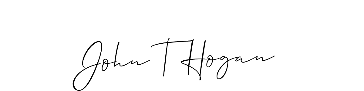 Best and Professional Signature Style for John T Hogan. Allison_Script Best Signature Style Collection. John T Hogan signature style 2 images and pictures png