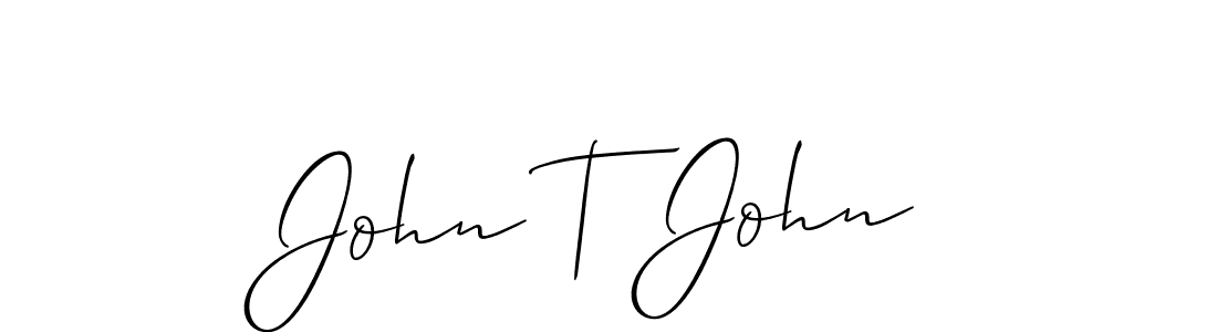 if you are searching for the best signature style for your name John T John. so please give up your signature search. here we have designed multiple signature styles  using Allison_Script. John T John signature style 2 images and pictures png