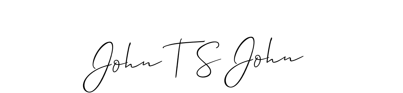 Once you've used our free online signature maker to create your best signature Allison_Script style, it's time to enjoy all of the benefits that John T S John name signing documents. John T S John signature style 2 images and pictures png