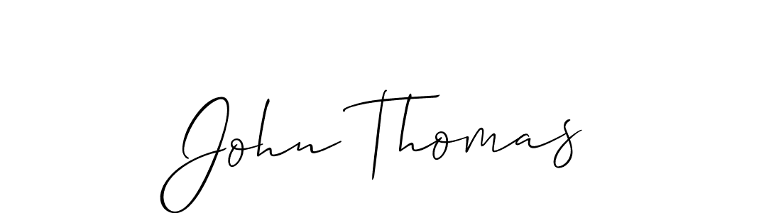 Make a beautiful signature design for name John Thomas. With this signature (Allison_Script) style, you can create a handwritten signature for free. John Thomas signature style 2 images and pictures png