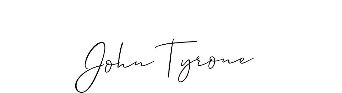 How to make John Tyrone name signature. Use Allison_Script style for creating short signs online. This is the latest handwritten sign. John Tyrone signature style 2 images and pictures png