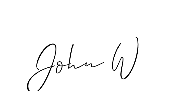 Make a beautiful signature design for name John W. Use this online signature maker to create a handwritten signature for free. John W signature style 2 images and pictures png