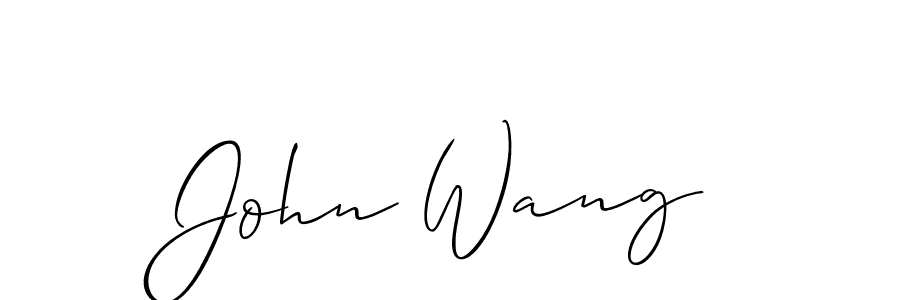 Best and Professional Signature Style for John Wang. Allison_Script Best Signature Style Collection. John Wang signature style 2 images and pictures png