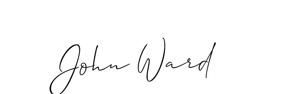 John Ward stylish signature style. Best Handwritten Sign (Allison_Script) for my name. Handwritten Signature Collection Ideas for my name John Ward. John Ward signature style 2 images and pictures png