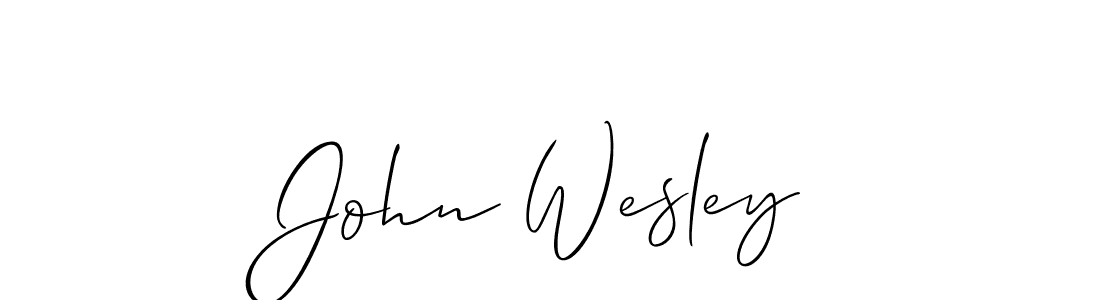 Make a short John Wesley signature style. Manage your documents anywhere anytime using Allison_Script. Create and add eSignatures, submit forms, share and send files easily. John Wesley signature style 2 images and pictures png