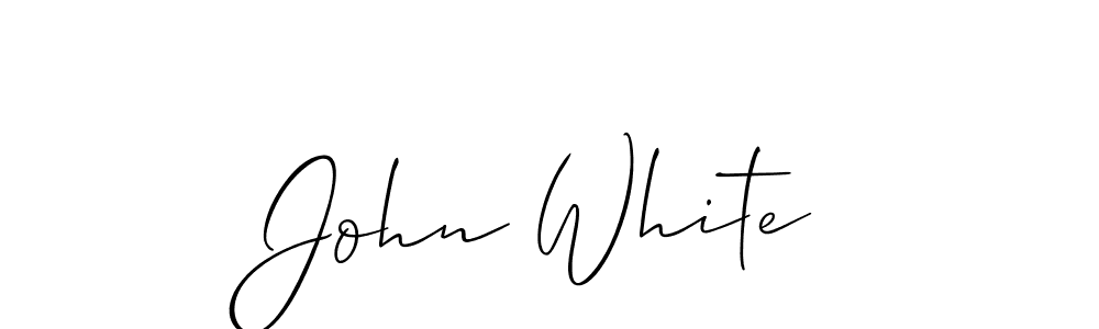 You should practise on your own different ways (Allison_Script) to write your name (John White) in signature. don't let someone else do it for you. John White signature style 2 images and pictures png