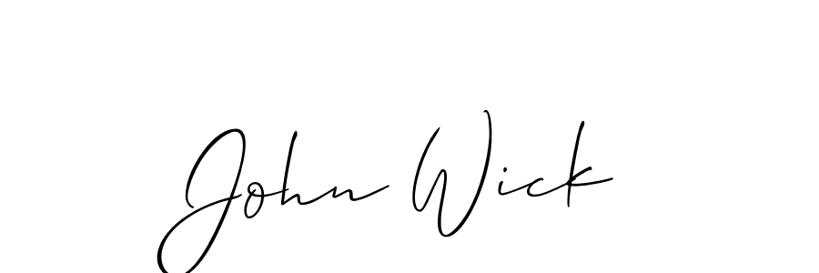 Also we have John Wick name is the best signature style. Create professional handwritten signature collection using Allison_Script autograph style. John Wick signature style 2 images and pictures png