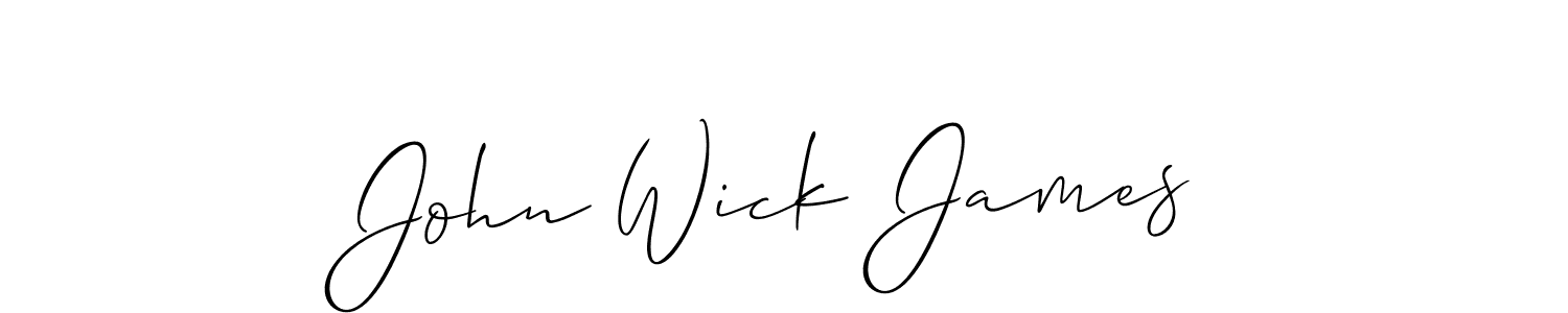 How to make John Wick James name signature. Use Allison_Script style for creating short signs online. This is the latest handwritten sign. John Wick James signature style 2 images and pictures png