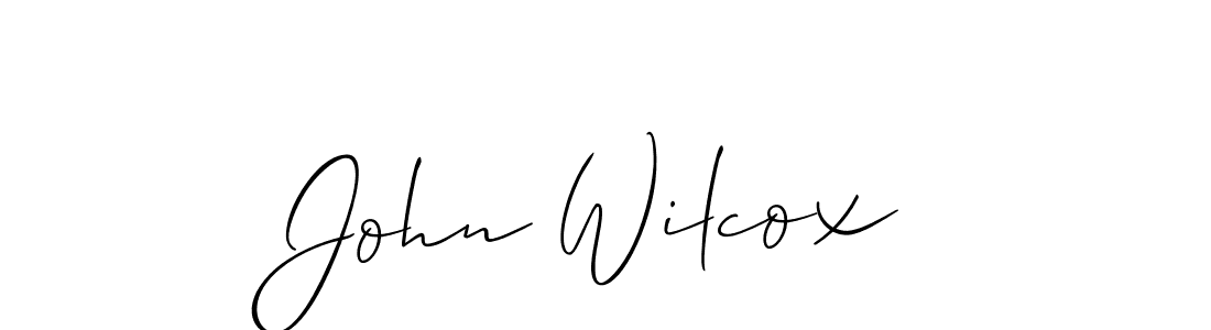 Make a beautiful signature design for name John Wilcox. With this signature (Allison_Script) style, you can create a handwritten signature for free. John Wilcox signature style 2 images and pictures png