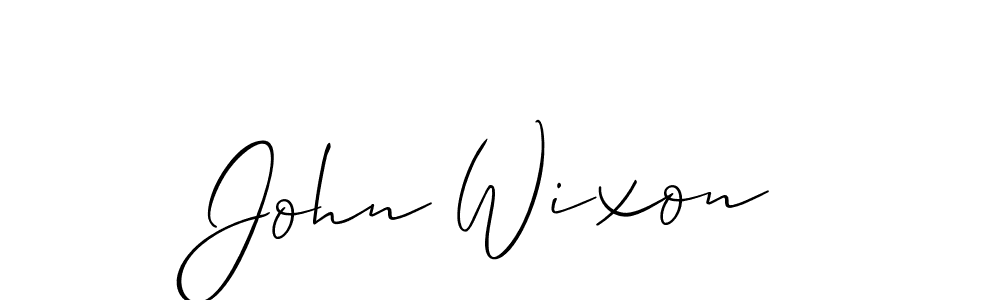 You should practise on your own different ways (Allison_Script) to write your name (John Wixon) in signature. don't let someone else do it for you. John Wixon signature style 2 images and pictures png