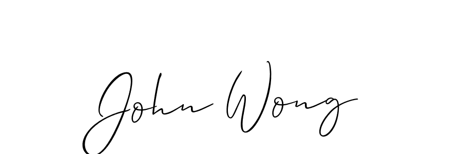 How to make John Wong signature? Allison_Script is a professional autograph style. Create handwritten signature for John Wong name. John Wong signature style 2 images and pictures png