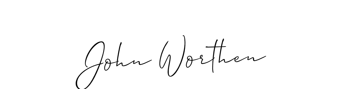 Make a short John Worthen signature style. Manage your documents anywhere anytime using Allison_Script. Create and add eSignatures, submit forms, share and send files easily. John Worthen signature style 2 images and pictures png