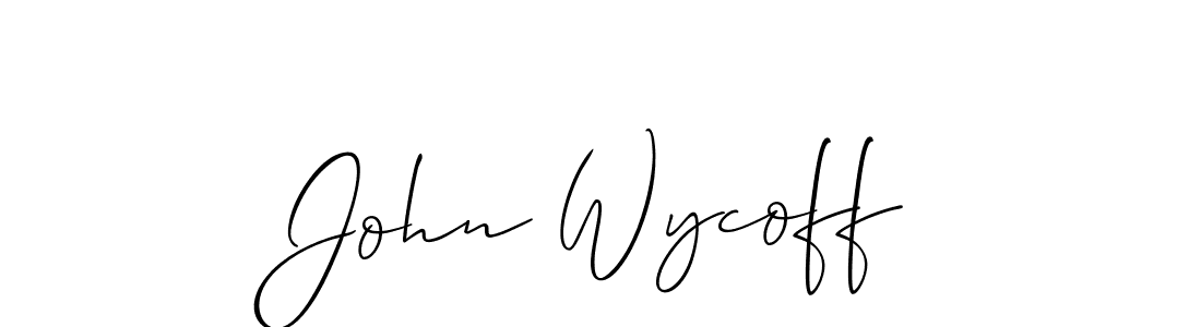 Also You can easily find your signature by using the search form. We will create John Wycoff name handwritten signature images for you free of cost using Allison_Script sign style. John Wycoff signature style 2 images and pictures png