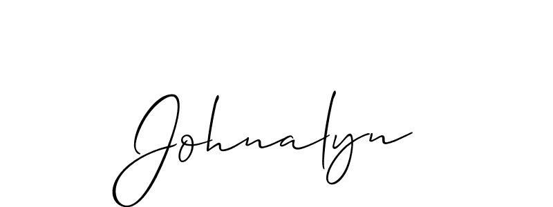 How to make Johnalyn name signature. Use Allison_Script style for creating short signs online. This is the latest handwritten sign. Johnalyn signature style 2 images and pictures png