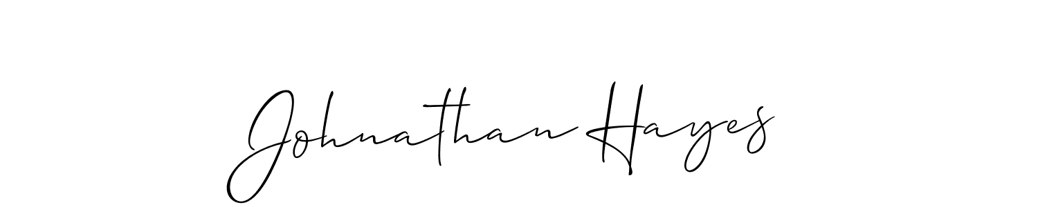 Johnathan Hayes stylish signature style. Best Handwritten Sign (Allison_Script) for my name. Handwritten Signature Collection Ideas for my name Johnathan Hayes. Johnathan Hayes signature style 2 images and pictures png