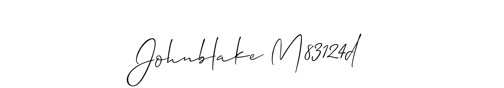 You can use this online signature creator to create a handwritten signature for the name Johnblake M83124d. This is the best online autograph maker. Johnblake M83124d signature style 2 images and pictures png
