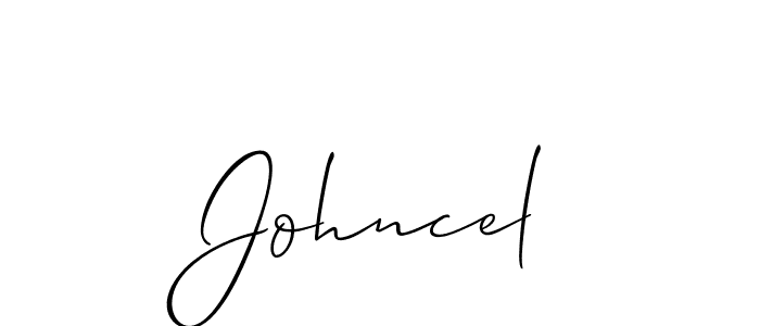 Make a beautiful signature design for name Johncel. Use this online signature maker to create a handwritten signature for free. Johncel signature style 2 images and pictures png