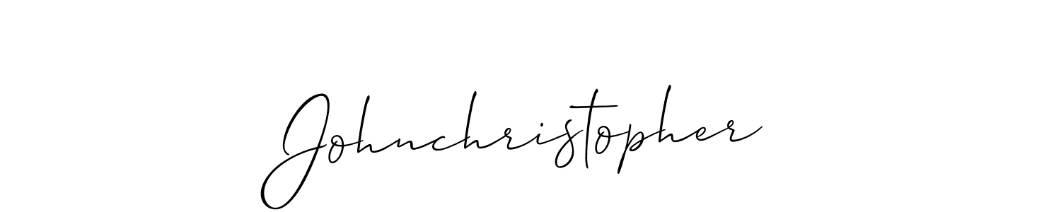 Create a beautiful signature design for name Johnchristopher. With this signature (Allison_Script) fonts, you can make a handwritten signature for free. Johnchristopher signature style 2 images and pictures png