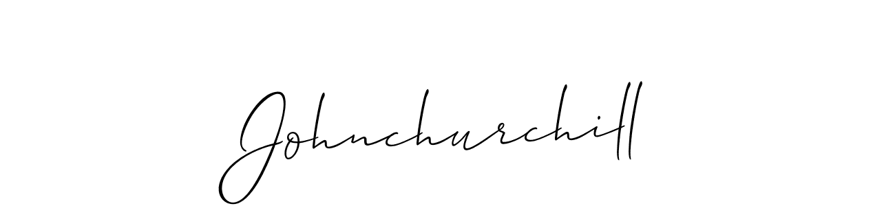 Johnchurchill stylish signature style. Best Handwritten Sign (Allison_Script) for my name. Handwritten Signature Collection Ideas for my name Johnchurchill. Johnchurchill signature style 2 images and pictures png