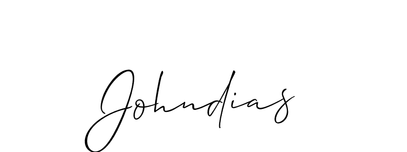 How to make Johndias signature? Allison_Script is a professional autograph style. Create handwritten signature for Johndias name. Johndias signature style 2 images and pictures png