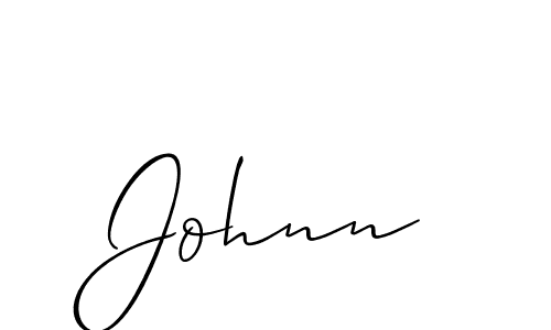 Allison_Script is a professional signature style that is perfect for those who want to add a touch of class to their signature. It is also a great choice for those who want to make their signature more unique. Get Johnn name to fancy signature for free. Johnn signature style 2 images and pictures png