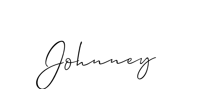 Allison_Script is a professional signature style that is perfect for those who want to add a touch of class to their signature. It is also a great choice for those who want to make their signature more unique. Get Johnney name to fancy signature for free. Johnney signature style 2 images and pictures png