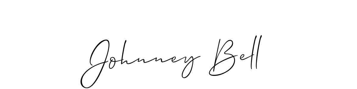 Check out images of Autograph of Johnney Bell name. Actor Johnney Bell Signature Style. Allison_Script is a professional sign style online. Johnney Bell signature style 2 images and pictures png