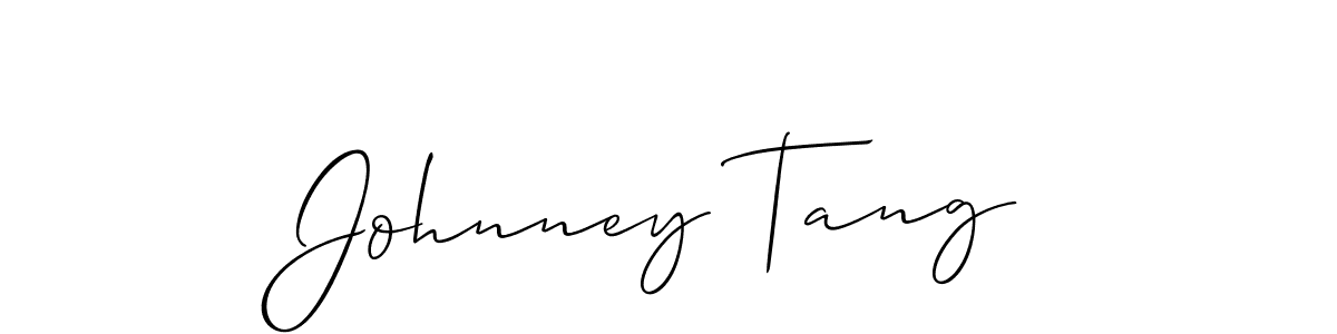 Design your own signature with our free online signature maker. With this signature software, you can create a handwritten (Allison_Script) signature for name Johnney Tang. Johnney Tang signature style 2 images and pictures png