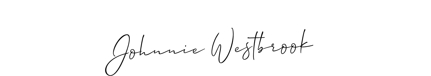 Make a beautiful signature design for name Johnnie Westbrook. Use this online signature maker to create a handwritten signature for free. Johnnie Westbrook signature style 2 images and pictures png