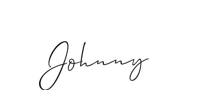 It looks lik you need a new signature style for name Johnny . Design unique handwritten (Allison_Script) signature with our free signature maker in just a few clicks. Johnny  signature style 2 images and pictures png