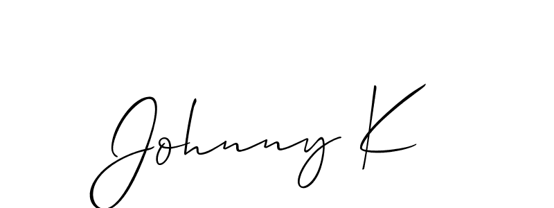 See photos of Johnny K official signature by Spectra . Check more albums & portfolios. Read reviews & check more about Allison_Script font. Johnny K signature style 2 images and pictures png