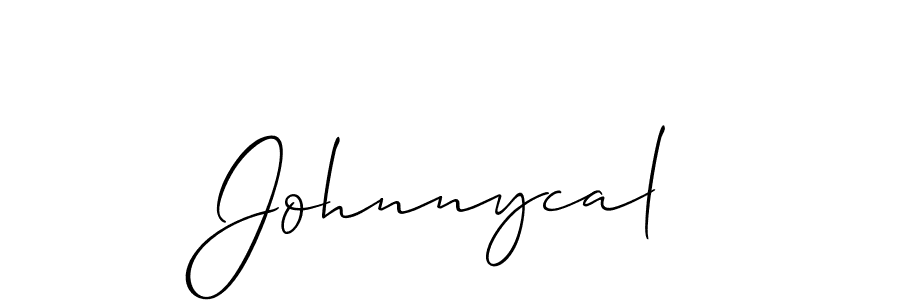 You should practise on your own different ways (Allison_Script) to write your name (Johnnycal) in signature. don't let someone else do it for you. Johnnycal signature style 2 images and pictures png