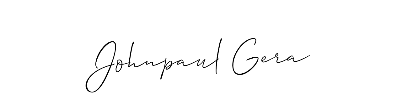 Once you've used our free online signature maker to create your best signature Allison_Script style, it's time to enjoy all of the benefits that Johnpaul Gera name signing documents. Johnpaul Gera signature style 2 images and pictures png
