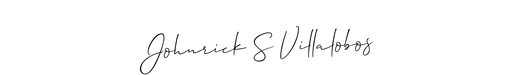 Also we have Johnrick S Villalobos name is the best signature style. Create professional handwritten signature collection using Allison_Script autograph style. Johnrick S Villalobos signature style 2 images and pictures png