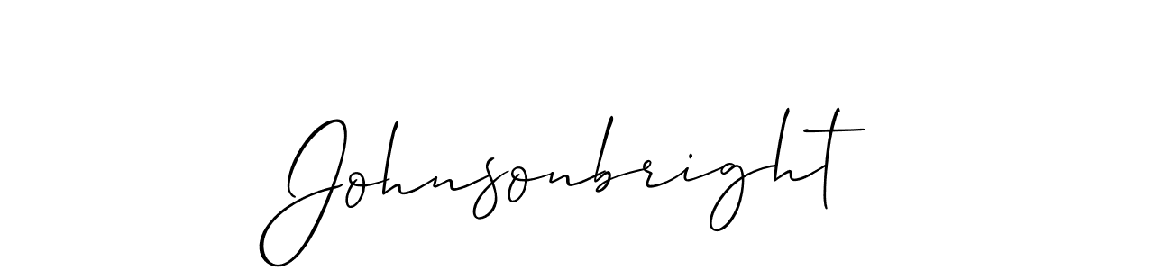 Use a signature maker to create a handwritten signature online. With this signature software, you can design (Allison_Script) your own signature for name Johnsonbright. Johnsonbright signature style 2 images and pictures png