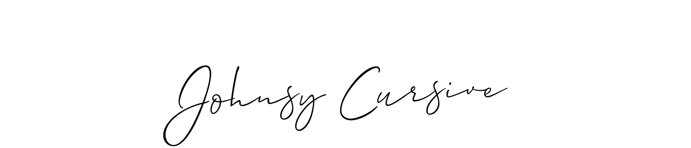 How to make Johnsy Cursive signature? Allison_Script is a professional autograph style. Create handwritten signature for Johnsy Cursive name. Johnsy Cursive signature style 2 images and pictures png