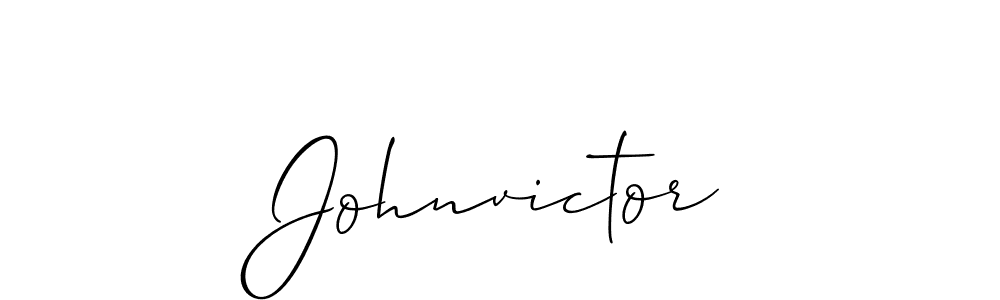 How to Draw Johnvictor signature style? Allison_Script is a latest design signature styles for name Johnvictor. Johnvictor signature style 2 images and pictures png