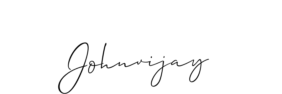 Also we have Johnvijay name is the best signature style. Create professional handwritten signature collection using Allison_Script autograph style. Johnvijay signature style 2 images and pictures png