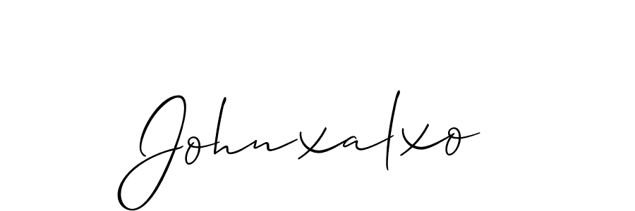 Make a short Johnxalxo signature style. Manage your documents anywhere anytime using Allison_Script. Create and add eSignatures, submit forms, share and send files easily. Johnxalxo signature style 2 images and pictures png