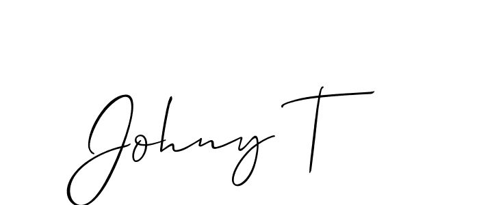 Also we have Johny T name is the best signature style. Create professional handwritten signature collection using Allison_Script autograph style. Johny T signature style 2 images and pictures png